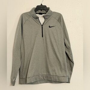 Nike Gray Quarter-Zip Pullover